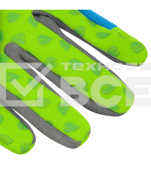 Перчатки садовые на липучке, силиконовое нанесение, размер 7, Luxe Palisad