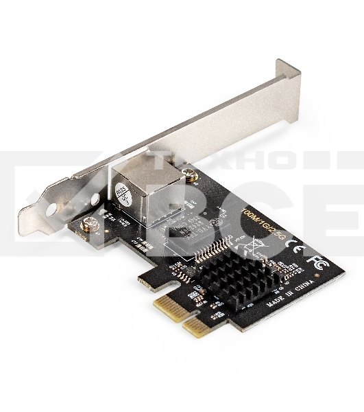 Сетевой адаптер ExeGate EXE-251 (PCI-E x1 v2.0, 1xRJ45, UTP 100Mbps/1000Mbps/2.5Gbps RTL8125B)