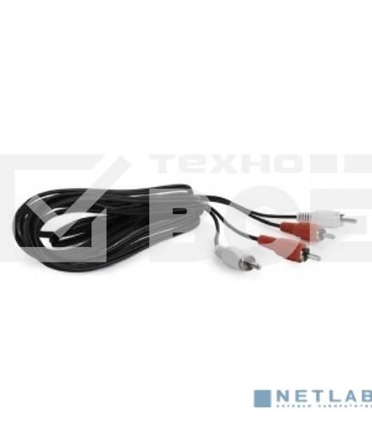 Кабель аудио Cablexpert CCA-2R2R-7.5M, 2xRCA - 2xRCA, 7,5м