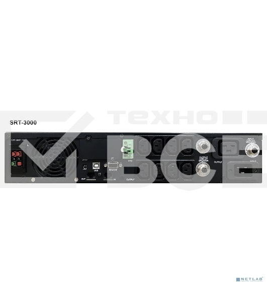 Источник бесперебойного питания Powercom Smart King RT SRT-3000A LCD 2700Вт 3000ВА черный