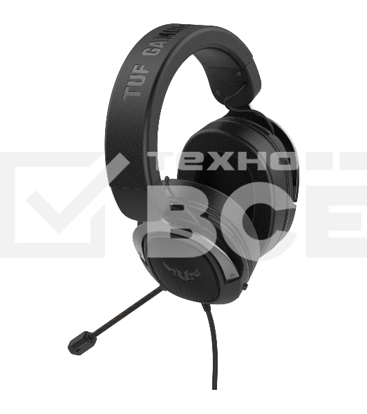 Игровые наушники ASUS TUF Gaming H1 WL чёрные (2.4 ГГц, 7.1 виртуально, 40мм, неодимовые магниты, 32 Ом, 20~20000 Гц, микрофон, USB-C, PC, Mac, PS4, Nintendo Switch, Xbox One, 90YH0391-B3UA00)