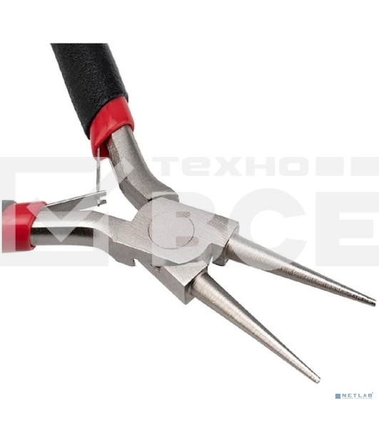 Круглогубцы Rexant Мини 120 мм никелированные, авторазжим, обливные рукоятки