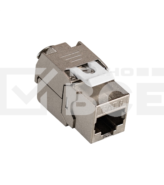 Модуль-вставка Keystone Jack RJ-45 ExeGate KJ-8P8C-SH-C6-180-TL (Кат.6, экранированная, 180 градусов, IDC Toolless (без инструмента))