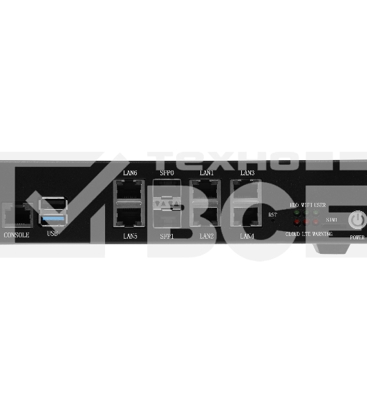 Маршрутизатор D-Link Service Router, 6x1000Base-T,  2x10GBase-X SFP+, 2xUSB ports, RJ45 Console