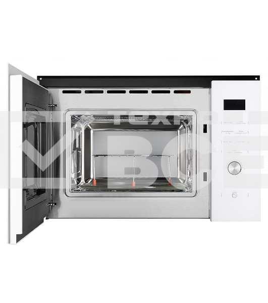 Встраиваемая микроволновая печь Kuppersberg HMW 650 WH электронное управление, мощность микроволновой печи 900 Вт, мощность  кварцевого гриля 1000 Вт, 5 уровней мощности, функция кварцевый гриль, функция автоматического разморажив, функция ручного размора