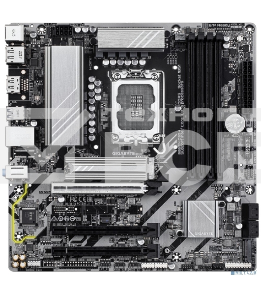 Материнская плата Gigabyte B860M DS3H (rev. 1.0), LGA1851, Intel B860, 4xDDR5, 4xSATA, 2xM.2, 1xPCIe 5.0 x16, 2xPCIe 4.0 x1, 2xDP, 1xHDMI, 1x2.5Gb LAN, 1xUSB-C 10Gbps, 2xUSB-A 10Gbps, 6xUSB-A 5Gbps, 7xUSB-A 2.0, 3x3.5мм, 7.1, mATX