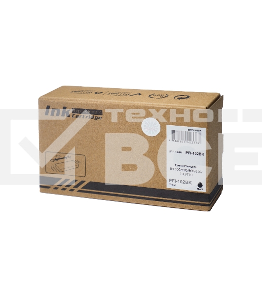 Картридж струйный Sakura 0895B001 (PFI-102BK) для Canon, черный, 130 мл.