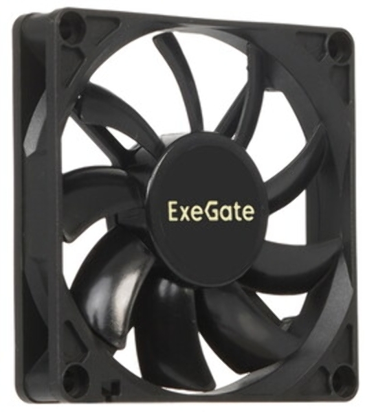 Вентилятор для корпуса ExeGate EX08015B4P-PWM черный, 80 мм, 2500 об/мин, 25 дБ, 4 pin
