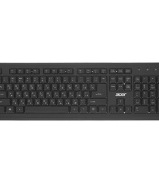 Комплект клавиатура+мышь Acer OKR120 беспроводной, USB, 1600 DPI, чёрный