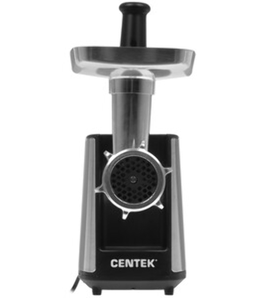 Мясорубка электрическая Centek CT-1604 Комбайн серый, 2200 Вт, 2.2 кг/мин, реверс, защита от перегрузки, насадки - 7