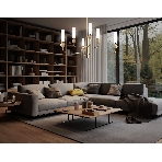Люстра Ambrella light LH53251/6 BS/FR латунь/белый матовый E14*6 max 40W D1050*1445, фото 1