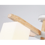 Светильник Ambrella light TR83118/5 WH/LW белый/светлое дерево E27/5 max 40W D700*325, фото7