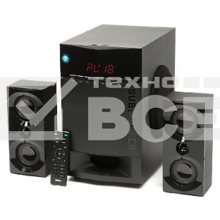 Колонки Dialog Progressive AP-230 BLACK {акустические колонки 2.1, 35W+2*15W RMS, Bluetooth, USB+SD reader}