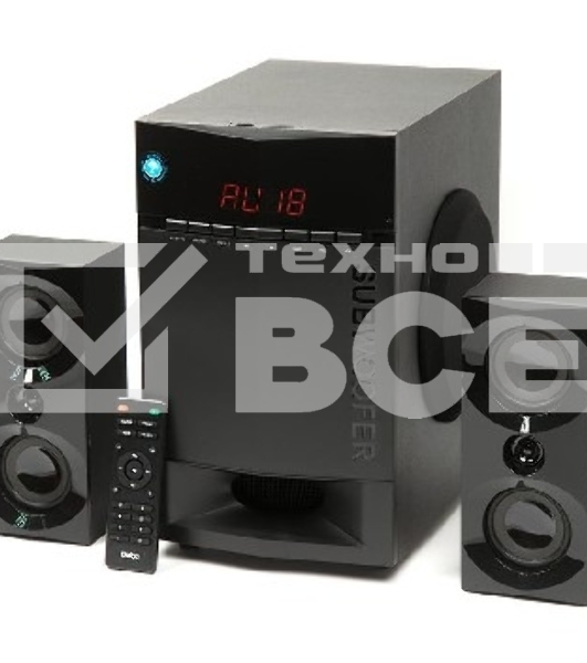 Колонки Dialog Progressive AP-230 BLACK {акустические колонки 2.1, 35W+2*15W RMS, Bluetooth, USB+SD reader}