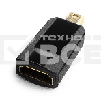 Переходник miniDisplayPort - HDMI, Cablexpert A-mDPM-HDMIF-01, 20M/19F, черный, пакет, фото 1
