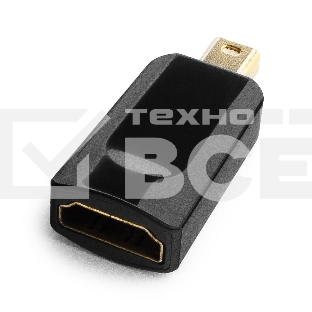 Переходник miniDisplayPort - HDMI, Cablexpert A-mDPM-HDMIF-01, 20M/19F, черный, пакет
