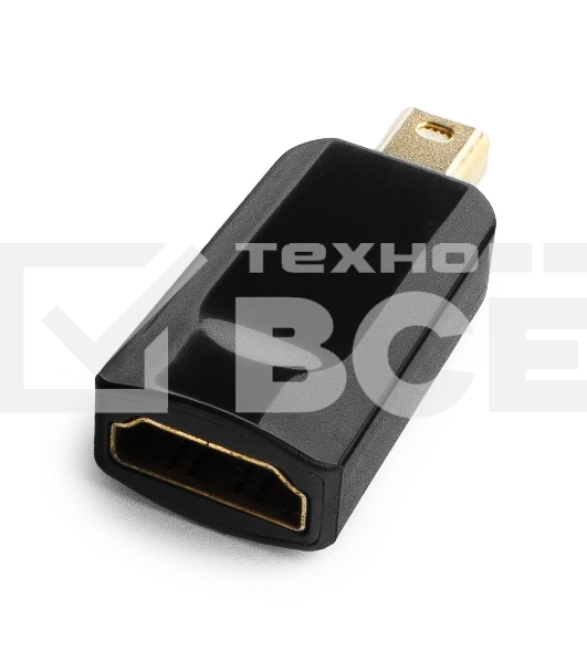 Переходник miniDisplayPort - HDMI, Cablexpert A-mDPM-HDMIF-01, 20M/19F, черный, пакет