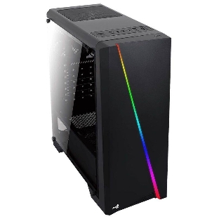 Компьютерный корпус Aerocool/Formula PGS-V Cylon , ATX, без БП, RGB подсветка, окно, картридер, 1x USB 3.0 + 2x USB 2.0, 1х12см вентилятор в комплекте