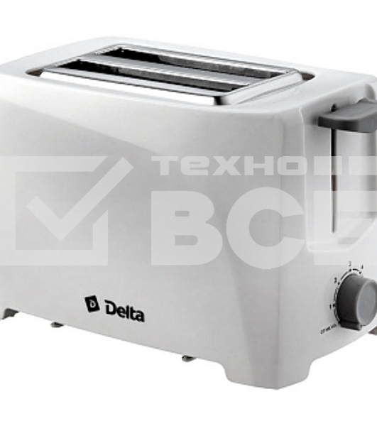 Тостер Delta DL-6900 белый: 700 Вт.6- позиционный таймер (6)