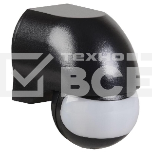 Датчик движения Iek LDD10-010-1100-002ДД 010 черный, макс. нагрузка 1100Вт, угол обзора 180град., дальность 10м, IP44, ИЭК