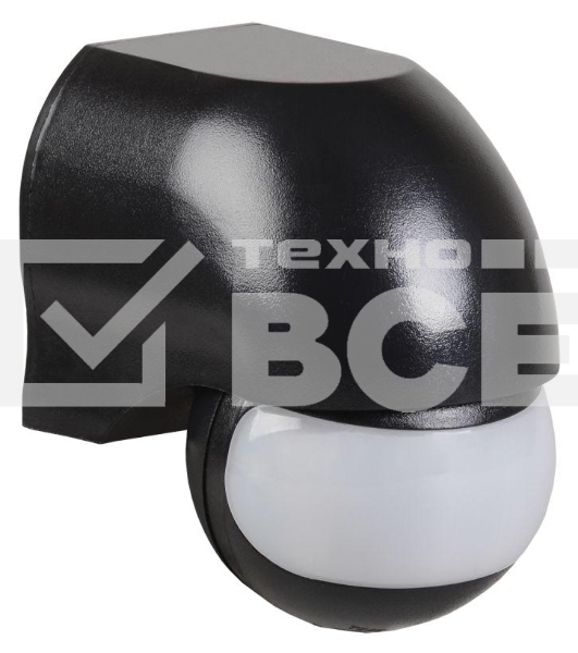 Датчик движения Iek LDD10-010-1100-002ДД 010 черный, макс. нагрузка 1100Вт, угол обзора 180град., дальность 10м, IP44, ИЭК