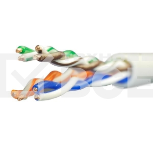 Кабель витая пара U/UTP кат.5E 4х2х24AWG solid CU PVC Standart (м) SUPRLAN