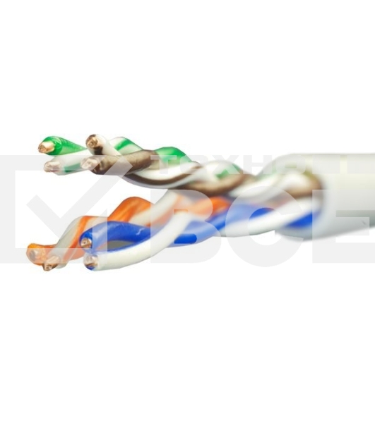 Кабель витая пара U/UTP кат.5E 4х2х24AWG solid CU PVC Standart (м) SUPRLAN