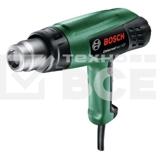 Технический фен Bosch UniversalHeat 600[06032A6120] { Мощность/напряжение: 1800 Ватт , вес: 0,8 кг, температура: 50 / 400 / 600 оС, поток воздуха: 250 / 350 / 500 л/мин }