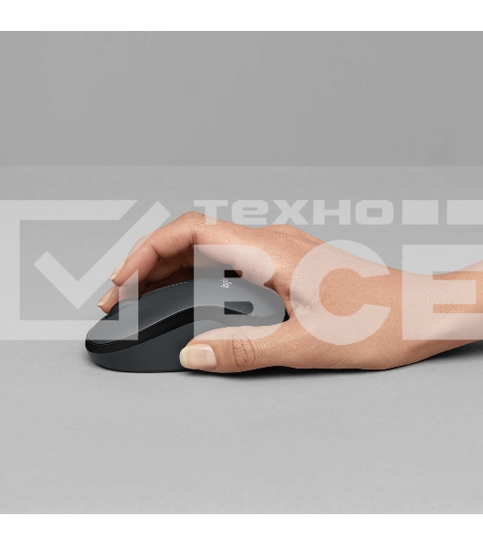 Мышь беспроводная Logitech M220 SILENT синий, 1000 dpi, радиоканал, USB, кнопки - 3