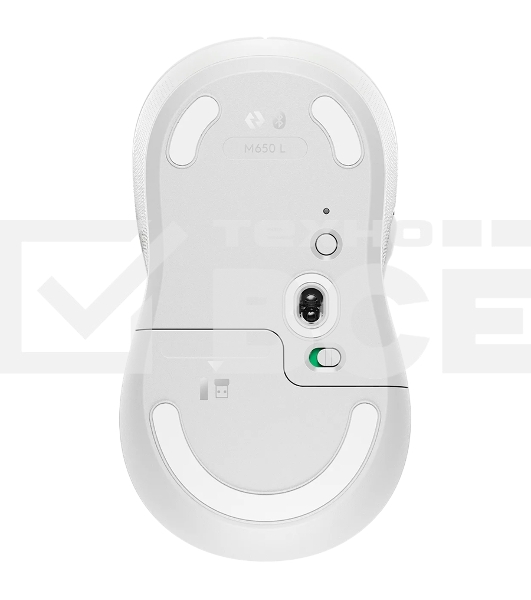 Мышь беспроводная Logitech Signature M650 L белый, 4000 dpi, радиоканал, Bluetooth, USB, кнопки - 5