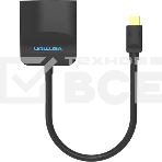 Адаптер-переходник Vention mini DisplayPort 20M > HDMI F Чёрный (HBCBB), фото3