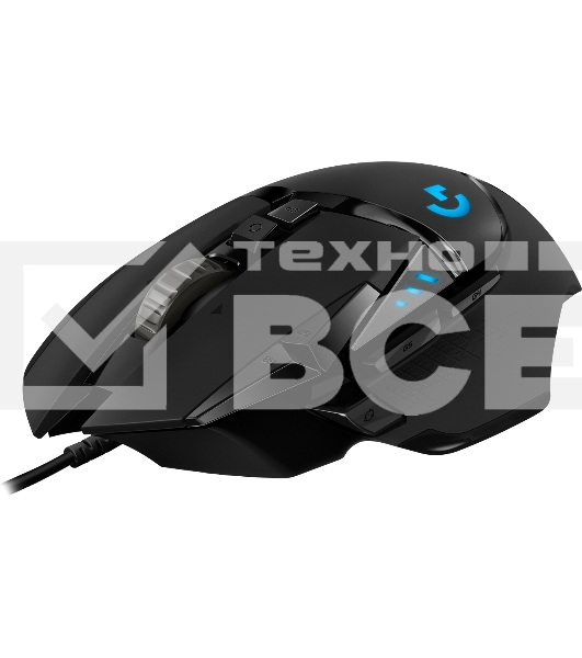 Мышь проводная Logitech G502 HERO черный, 25600 dpi, USB, кнопки - 11