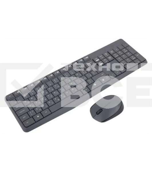 Клавиатура + мышь Logitech MK235 клав:черный мышь:черный USB беспроводная