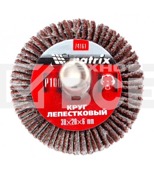 Круг лепестковый для дрели, 30 х 20 х 6 мм, P 100 Matrix