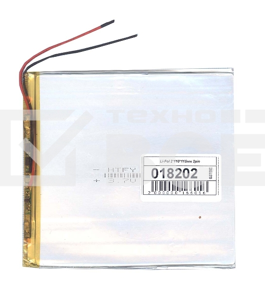 Аккумулятор Li-Pol (батарея) 2*110*115мм 2pin 3.7V/3500mAh