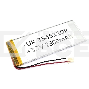Аккумулятор Li-Pol (батарея) 3.5*45*110мм 2pin 3.7V/2800mAh