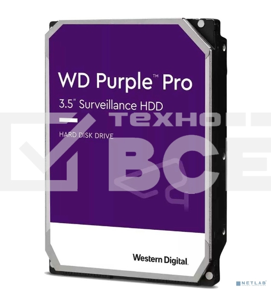 Жесткий диск WD Original SATA-III 10Tb WD101PURP Video Purple Pro (7200rpm) 256Mb 3.5