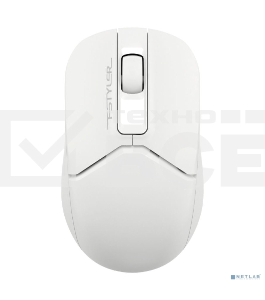 Мышь беспроводная A4Tech Fstyler FG12 белый, 1200 dpi, радиоканал, USB, кнопки - 3