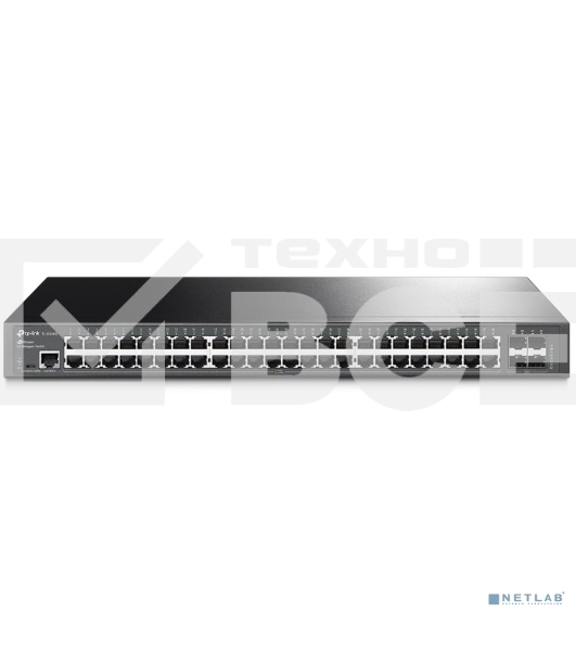 Коммутатор Jetstream 48-port gigabit L2+ managed switch with 4-gigabit uplink ports, 48 10/100/1000Mbps RJ-45 port, 4 1000Mbps SFP slots