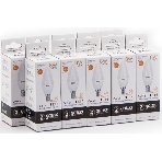 Светодиодная лампа Gauss Elementary 8Вт цок.: E14 свеча 220B 3000K св. свеч. белый. теп. С37 (упак.: 10 шт), фото 1