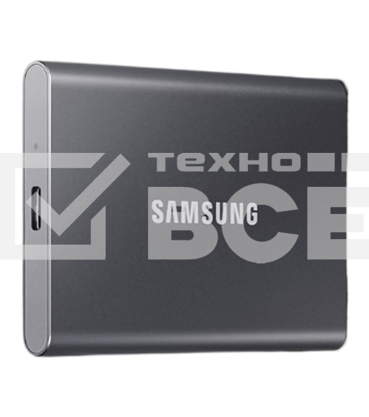 Внешний SSD Samsung T7, 2TB, USB 3.2 Gen 2 Type-C, R/W 1050/1000, титан