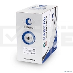 Кабель витая пара Cabeus UTP-4P-Cat.5e-SOLID-GY-LIGHT UTP (U/UTP), категория 5e, 4 пары 0,47мм (24 AWG), PVC нг(А)-LS, серый (305 м), фото 1