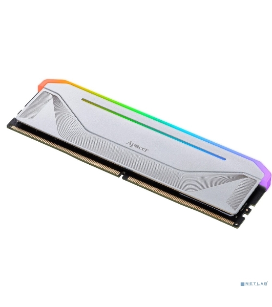Оперативная память Apacer Nox, DDR5, 16Gb (1x16 Gb), 6000 MHz, CL38, DIMM, радиатор, RGb, белый