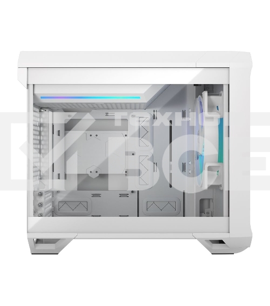 Компьютерный корпус без блока питания Fractal Design Torrent Nano RGb TG Clear Tint, Mini-Tower, 1x180мм RGb, 2xUSB-A 3.2 + 1xUSB 3.2 Type-C mITX, mDTX белый