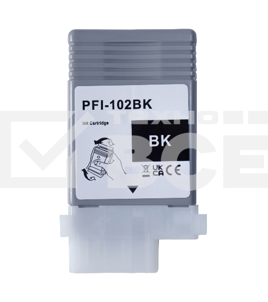 Картридж струйный Sakura 0895B001 (PFI-102BK) для Canon, черный, 130 мл.