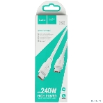 Кабель USB2.0 Hoco Type-C/Type-C, 5А, 240Вт, X93, 1м, белый, коробка, фото5