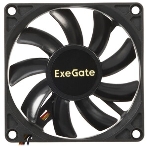 Вентилятор для корпуса ExeGate EX08015B4P-PWM черный, 80 мм, 2500 об/мин, 25 дБ, 4 pin, фото8