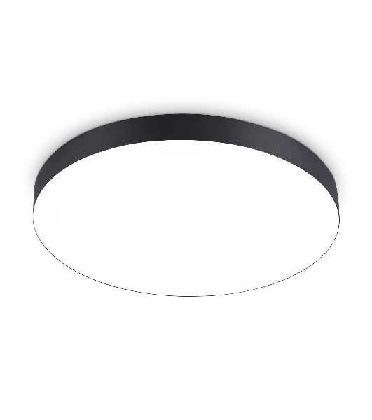 Потолочный светодиодный светильник Ambrella light FV5538 BK черный LED 90W 4200K D600*58 (Без ПДУ)