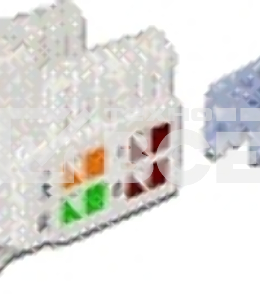 Модуль Keystone RJ45, Cat.5E, UTP, 90 градусов, белый
