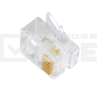 Вилка телефонная MP-6p6c, контакты 3m